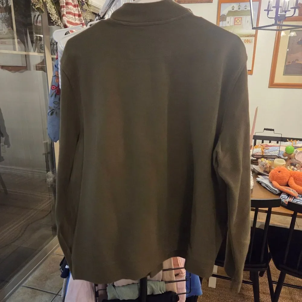 Banana Republic Olive Green Men's Bomber Jacket
